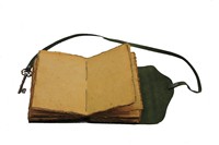Journal intime en cuir unisexe antique fait à la main avec serrure et clé non doublée B6 cahiers de voyage écrire cadeau