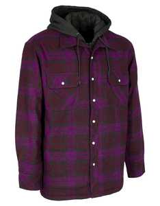 Épais chaud surdimensionné Plaid flanelle à capuche chemise veste hommes à manches longues à capuche Streetwear extérieur hiver décontracté chemise à carreaux - Product Image 2