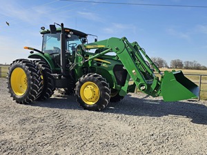 Tractor de Ruedas Usado Deere 7830 de 150HP, Tractor Utilitario Agrícola con Cargador Frontal y Caja de Cambios - Product Image 6