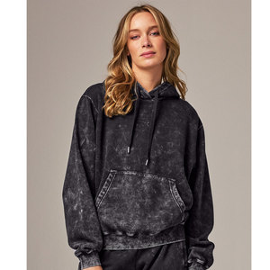 Conjunto de chándal de felpa francesa de 100% algodón ecológico para hombre, ropa de invierno con logotipo estampado de soplo, pantalones de chándal de talla grande con capucha - Product Image 2