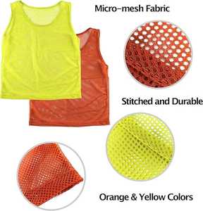 Reversible Soccer <b>Training</b> Bib Lightweight Quick Dry Mesh <b>Vest</b>, Breathable for <b>Football</b> Basketball Rugby and Outdoor Practice - Product Image 3