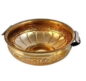 Urli de metal tradicional para velas y flores, decoración festiva para el hogar, regalo de boda, decoraciones para fiestas, artículo decorativo de Diwali. - Product Image 1