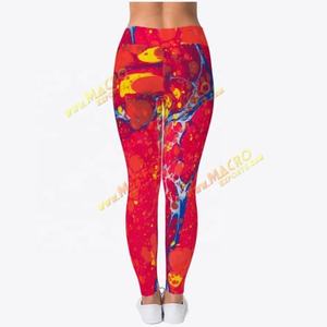 Vêtements de sport personnalisés à taille haute avec impression par sublimation pour femmes Pantalon et soutien-gorge de yoga fitness de marque privée avec logo à la taille - Product Image 6