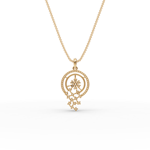 Pendentif en diamant de culture florale Constellation – Élégants charms et pendentifs en diamant - Product Image 5