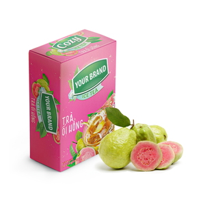 Poudre de thé glacé à la goyave de marque privée OEM dissolvant rapidement le thé à bulles instantané 10 18 sachets par boîte pour le thé - Product Image 3