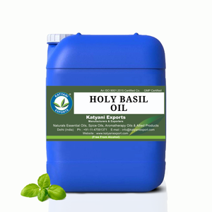 Etiquetado privado de aceite esencial de albahaca sagrada orgánico puro 100% | Fabricante de aceite de Tulsi y exportador a granel de La India - Product Image 1