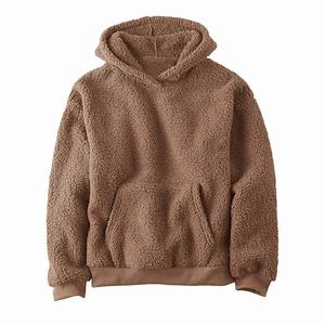 2024 unisexe meilleure qualité doux Sherpa polaire pull sur les sweats à capuche meilleure tendance Sherpa sweat à capuche Logo personnalisé - Product Image 1