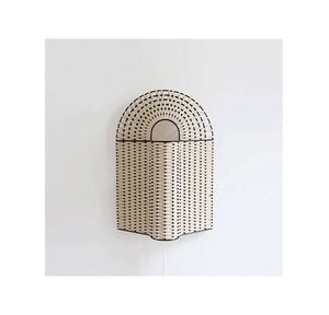 Lámpara de Pared de Ratán Vintage en Oferta, con Pantalla Tejida a Mano, Lámparas LED para Decoración del Hogar, Color y Tamaño Personalizables - Product Image 1
