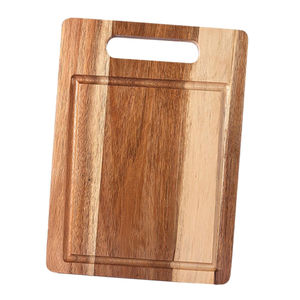 Planche à découper en bois d'acacia de qualité créative avec poignée planche à découper ronde en bois pour la cuisine et le service planche à découper - Product Image 2