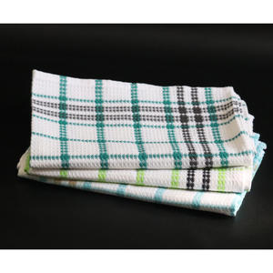 Torchons de cuisine décoratifs de golf en coton biologique au design élégant à carreaux pour la promotion de la marque - Product Image 1