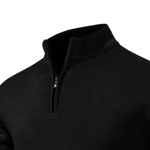New Latest Design <b>Men's</b> <b>Half</b> <b>Zip</b> <b>Sweatshirts</b> Long Sleeve Comfortable Basics Cotton Blended <b>Half</b> <b>Zip</b> <b>Sweatshirts</b> From Pakistan - Product Image 4