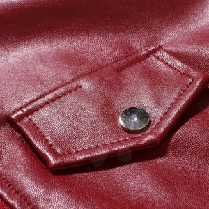 Veste d'hiver en cuir d'agneau véritable pour homme au meilleur prix, avec col montant, respirante et coupe-vent - Product Image 6