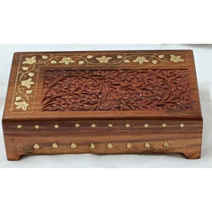 Caja de joyería de madera más vendida, caja de baratija de bisutería de gran calidad, elegante caja de madera para almacenamiento de accesorios de colocación de piedras preciosas - Product Image 5