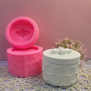 DIY Bee Hive Candle Holder Cast Stone Aesthetic Decorative Candle Holder Silicone Mold - Product Image 2
