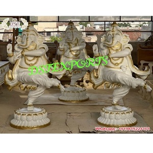 พระพิฆเนศเส้นใยตกแต่งเต้นรำในนาตาราจาท่ากวาราติตกแต่งงานแต่งงานรูปปั้นพระพิฆเนศเป็นงานแต่งงานรูปปั้นพระพิฆเนศ - Product Image 1