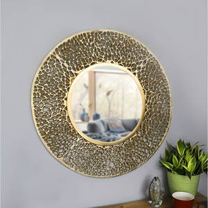 Grand miroir mural Miroir mural rond Décorations pour le salon Design festif de Pâques Miroirs muraux décoratifs élégants - Product Image 2