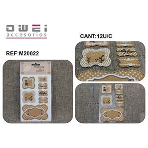 Pegatinas decorativas 12u/C para el hogar y la Oficina fáciles de aplicar y quitar - Product Image 1