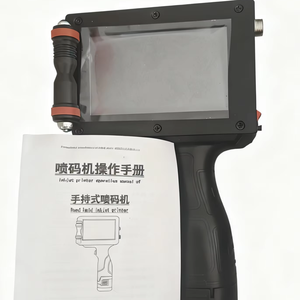 طابعة نافثة للحبر محمولة G100 مع رأس طباعة XP600 بدقة 600 نقطة في البوصة لطباعة الملصقات والتواريخ ورموز الدفعات على العبوات - Product Image 1