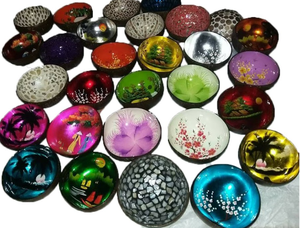 ชามสลัดกะลามะพร้าวทำด้วยมือเป็นมิตรกับสิ่งแวดล้อมจานแบบยั่งยืน - Product Image 5