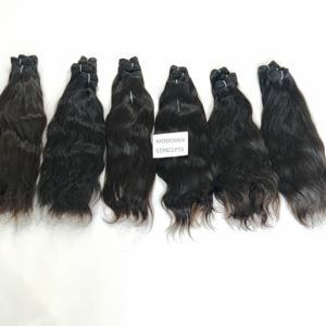 Vente en gros d'extensions de cheveux vierges brutes sans traitement chimique Paquets ondulés originaux d'extensions de cheveux humains vietnamiens - Product Image 1
