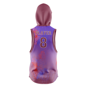 Premium Puff Print <b>Men's</b> Fleece Sublimation <b>Sleeveless</b> <b>Hoodie</b> Luxury Pullover Cotton Custom Printed <b>Sleeveless</b> Hooded for Winter - Product Image 4