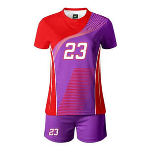 ชุดวอลเล่ย์บอลสำหรับผู้ชายและผู้หญิงชุดเล่นวอลเลย์บอลน้ำหนักเบาพิมพ์ลายพิมพ์ซับลิเมชันพร้อมโลโก้ - Product Image 2