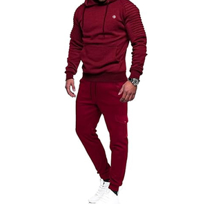 Survêtements à capuche pour hommes en polyester/coton de haute qualité, design personnalisé, confortables et légers - Product Image 1