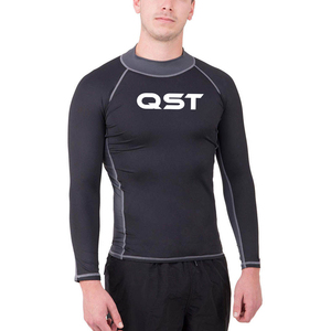 MMA <b>BJJ</b> <b>Rash</b> <b>Guard</b> Breathable Tight Fit Long Lasting Sublimated Graphics Front Logo Two Sleeve Version Unisex - Product Image 6