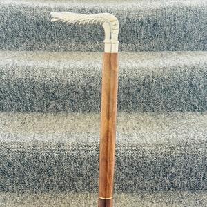 Belle poignée de marche CaneVintage poignée en laiton serpent pour style antique - Product Image 1