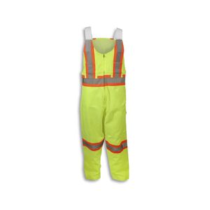 Babero de poliéster reflectante amarillo fluorescente Ropa de trabajo de seguridad con aislamiento general Certificado CE para construcción industrial de carreteras - Product Image 1
