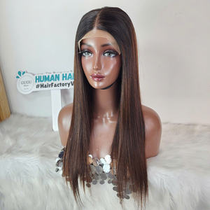 20 pouces 100% brut vietnamien couleur naturelle os droite perruques de cheveux humains Double dessiné longue longueur Vietnam vendeur - Product Image 2