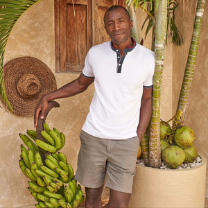 T-shirt unisexe décontracté Ultifresh en piqué double lavé, col Ace, maille unie, mélange polyester/coton, manches courtes, coupe classique - Product Image 4