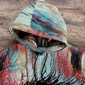 Sudadera con capucha tejida pintura poliéster algodón diseño moda personalizada alta calidad personalizada - Product Image 3