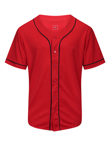 เสื้อยืดเบสบอลสำหรับผู้ชายเสื้อกีฬาระบายอากาศได้พิมพ์ซับลิเมชัน - Product Image 4