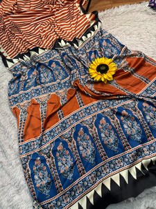 Nouvelle collection de saris en soie ethnique Gaji pour adultes avec motif floral - Product Image 4