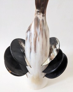 Natural Buffalo Horn <b>Table</b> <b>Coasters</b> Handmade Rustic Drink Accessories High Quality - Product Image 6