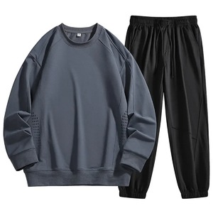 Ensemble de vêtements de sport d'hiver confortables pour femmes sweat à col montant avec pantalon à taille élastique épais chaud solide automne vêtements respectueux de l'environnement - Product Image 6