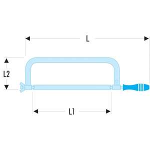 Sierra de marco plano Facom con ajuste regulable - Product Image 2