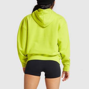 Sudaderas con capucha de lana de gran tamaño para mujer con estampado personalizado de alta calidad, sudadera informal transpirable de manga larga con capucha para mujer - Product Image 3