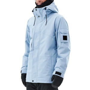 Veste de ski respirante pour l'hiver, vêtements d'extérieur imperméables pour la neige de fournisseur OEM à coupe personnalisée avec impression de logo et étiquette - Product Image 1