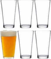 Ensemble de 6 grands verres à boire Highball pour cocktails à jus d'eau Thé glacé Gobelets en verre transparent durable Bars à la maison Cuisine