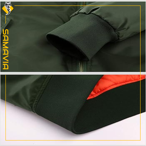 SAMAVIA Customizable High Quality Bomber <b>Jackets</b> for <b>Men</b> and Women Winter Trendy <b>Jackets</b> in Various Canvas Fabrics Size XL - Product Image 5