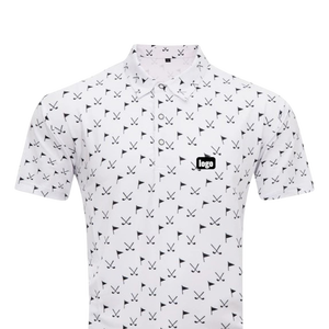 Camiseta de Polo de Golf para Hombre, Transpirable, de Secado Rápido, con Estampado Completo, Manga Corta, Cuello Camisero, Personalizable OEM, Ropa Deportiva para Uso Diario al Aire Libre - Product Image 1