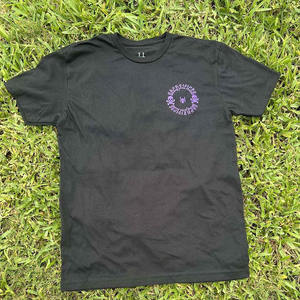 T-shirt en coton épais à col épais pour homme, imprimé personnalisé, surdimensionné, col rond, tricoté, impression numérique - Product Image 1