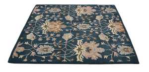 Alfombra de lana con mechones antigua moderna hecha a mano 8x10 alfombra azul Beige para sala de estar 9x12 10x14 12x15 juego de alfombras Afgan alfombras de algodón - Product Image 3