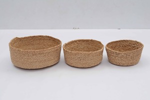 ตะกร้าเก็บปอกระเจาแบบโฮมเมดงานตามสั่งที่ดีที่สุดทนทานและจัดเก็บอเนกประสงค์สำหรับบ้านและห้องครัว - Product Image 5