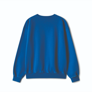 Sweat-shirt à col rond surdimensionné pour homme en molleton brossé doux, épaules tombantes, style streetwear décontracté avec LOGO pour la fabrication de vêtements en gros - Product Image 2