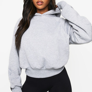 Top vente ourlet profond récolte surdimensionné sweat à capuche pour femme chaud coton Flecce Anti-rides respirant Gym & Streetwear sweats à capuche pour les femmes - Product Image 1