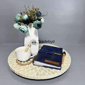 Luxury MOP Inlay Tray Handmade Decorative Serving Tray for <b>Home</b> <b>Decor</b> by Tradebyd Elegant <b>Gift</b> Item - Product Image 2