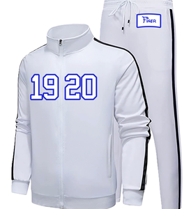 Conjunto Deportivo de Dos Piezas para Mujer, Sudadera con Capucha Bordada y Pantalones Jogger, Estilo Urbano Invernal, Azul Rey Griego, Hermandad Zeta Phi Beta, Años 1920 - Product Image 2